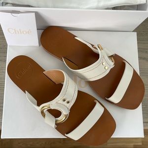 Chloe Leather Strap Sandals Size 38 NEVER WORN